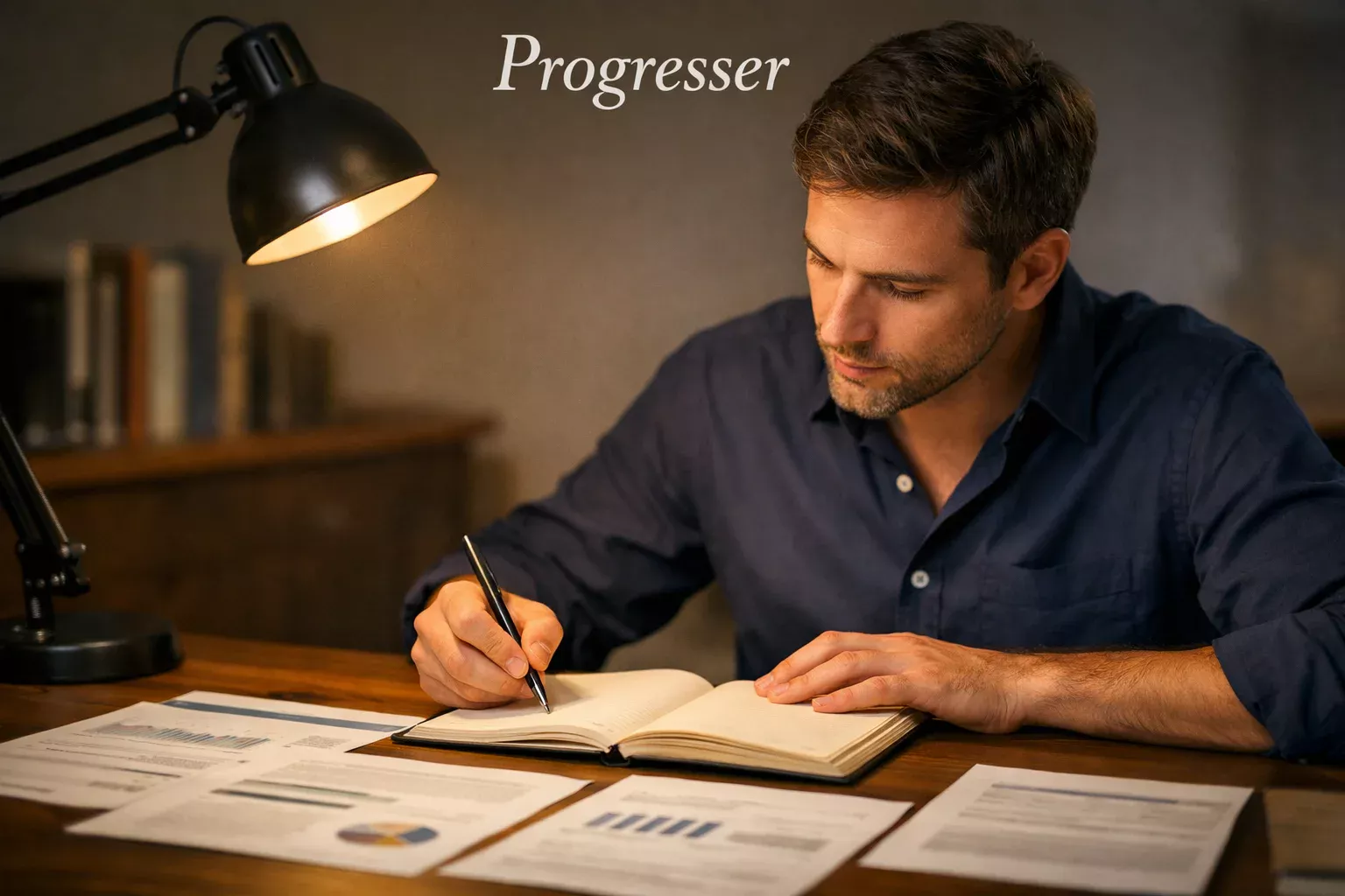 Personne étudiant des documents et prenant des notes pour améliorer sa méthode