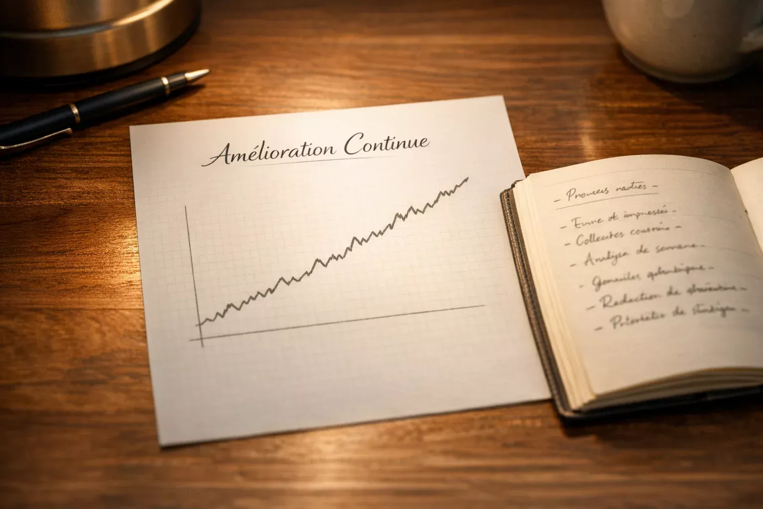 Graphique montrant une courbe de progression basée sur l'analyse du journal