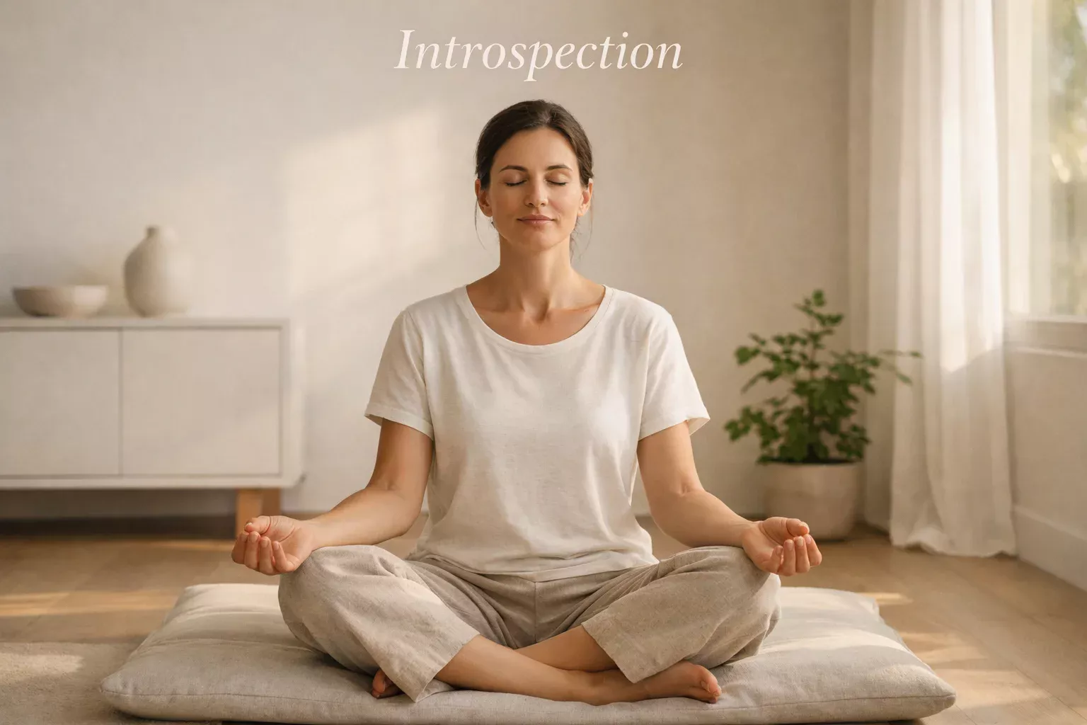 Personne méditant dans un environnement calme, symbolisant l'introspection du parieur