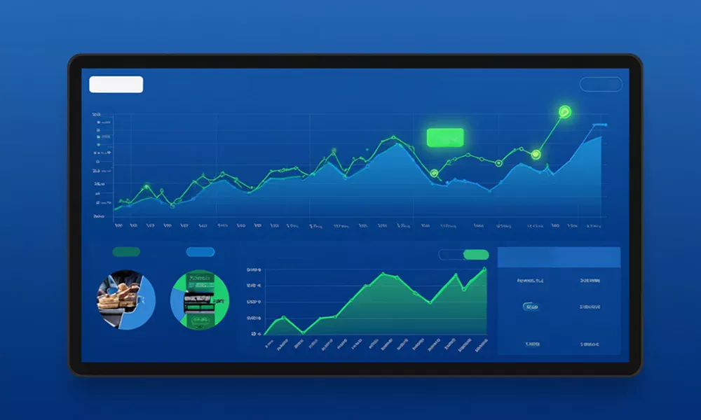 Dashboard de résultats montrant le ROI positif et la croissance avec la stratégie de value betting